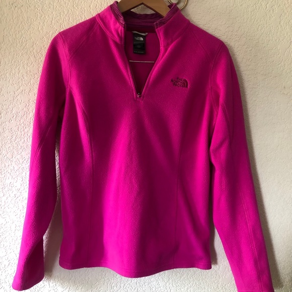 The North Face Sweaters - North Face Magenta Pink Fleece Sweater